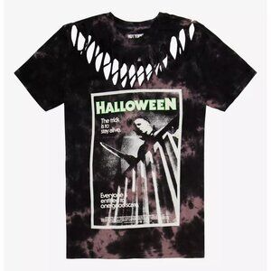 Hot Topic Horror Halloween 1978 Poster Slashed Acid Wash T-Shirt Size 5/5X